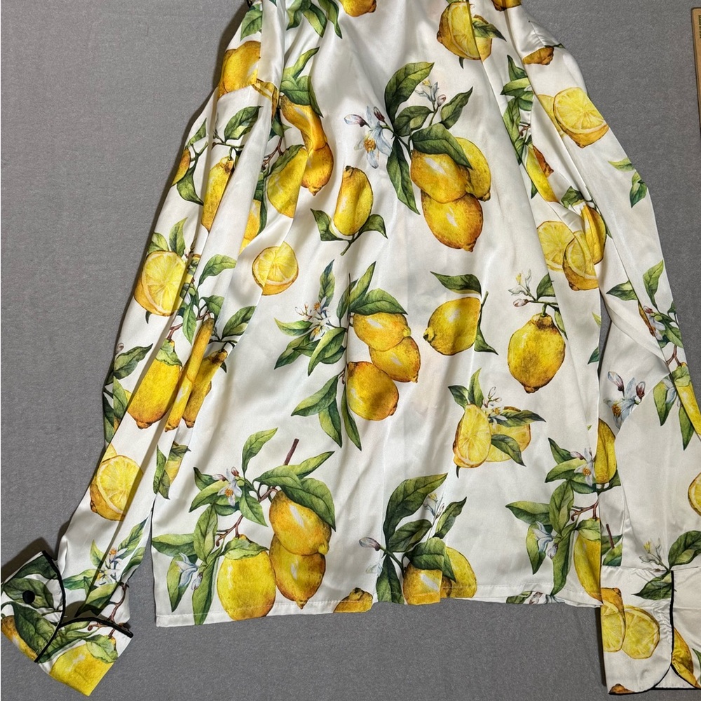 Averie For Beau Rivage Alegria‘s crisp, juicy print Pajama  long two-piece set. - Picture 9 of 13
